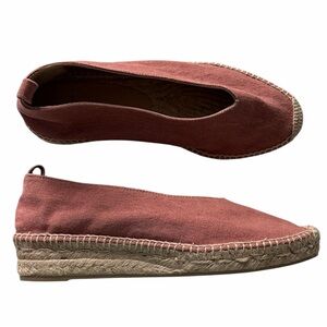 Anthropologie Castaner Gea Espadrille Flats Shoes Sz 39 Boho Festival